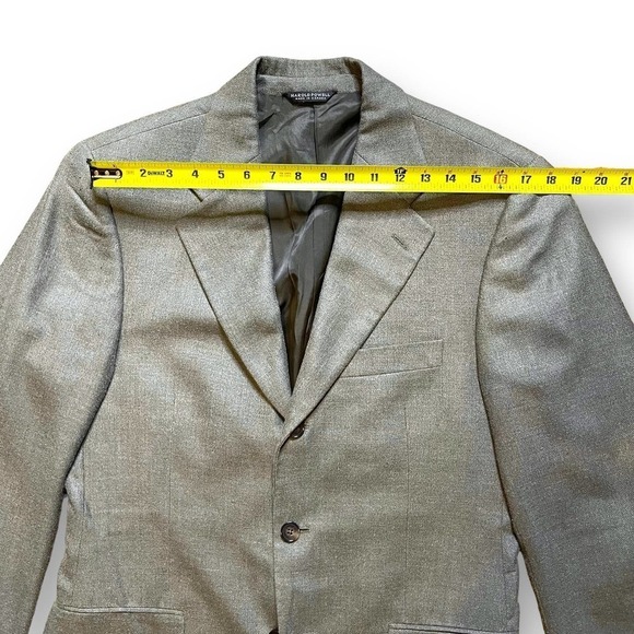 Harold Powell Vintage Blazer Green Silk Wool Blend Academia Size 40 Reg - Picture 4 of 11